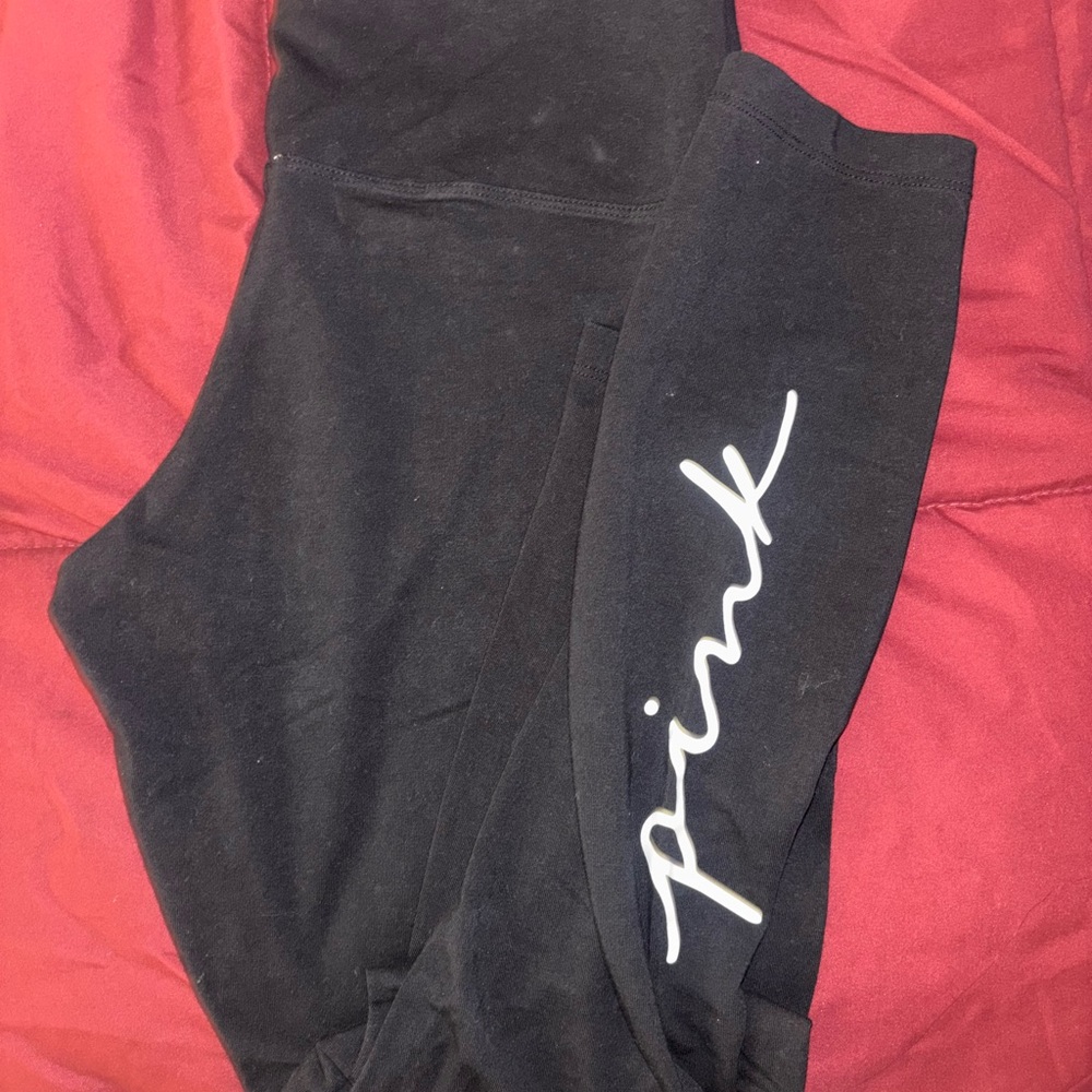 PINK Victoria's Secret Kids Black Leggings